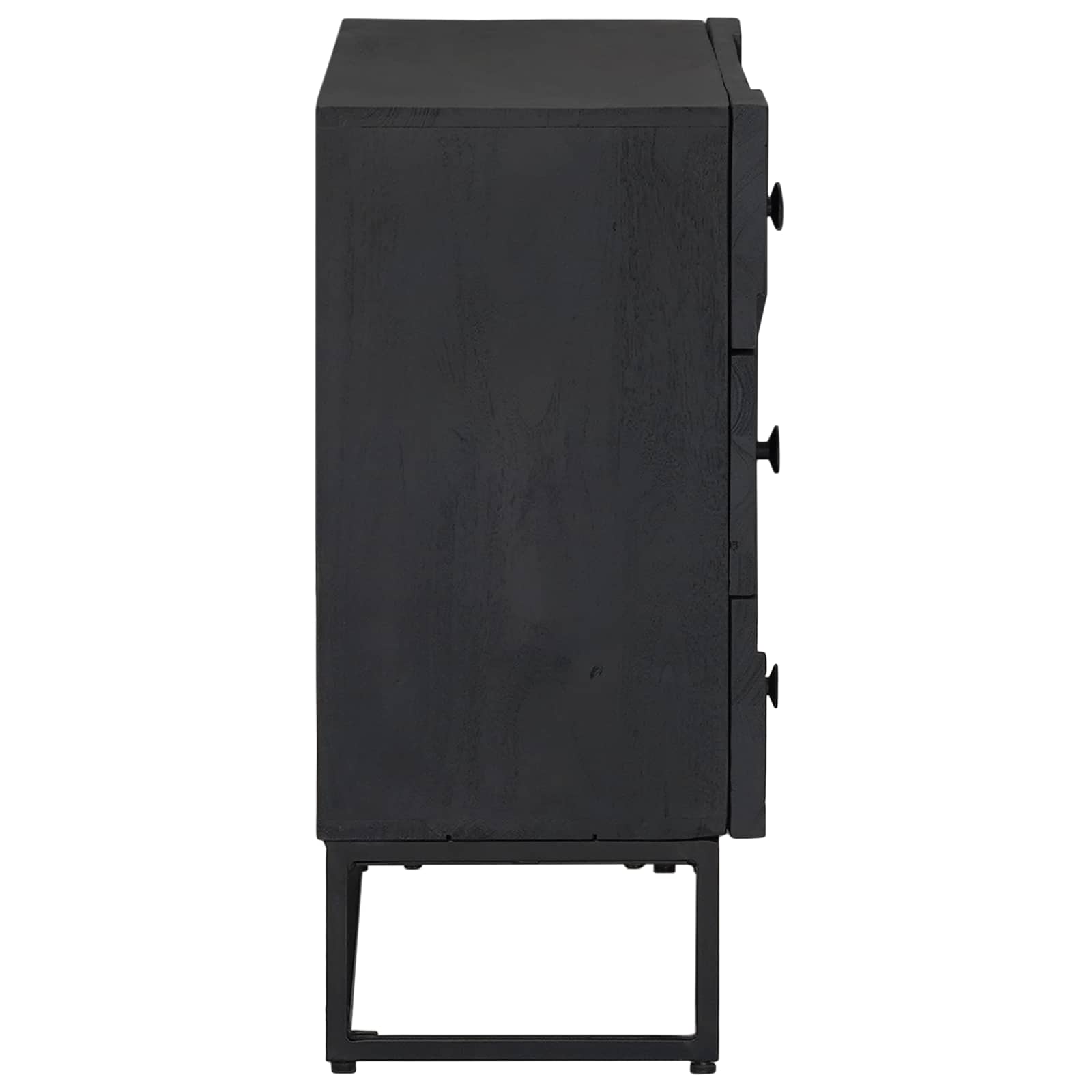Schubladenschrank Schwarz 75 x 30 x 65 cm
