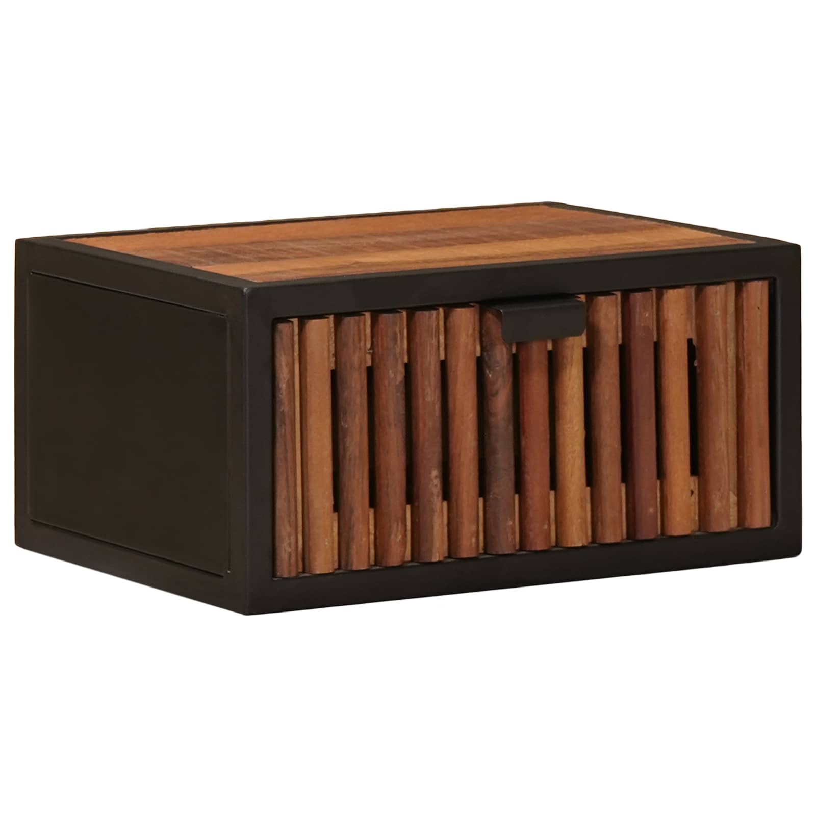 Handgefertigter Nachttisch Natur 40 x 30 x 20 cm