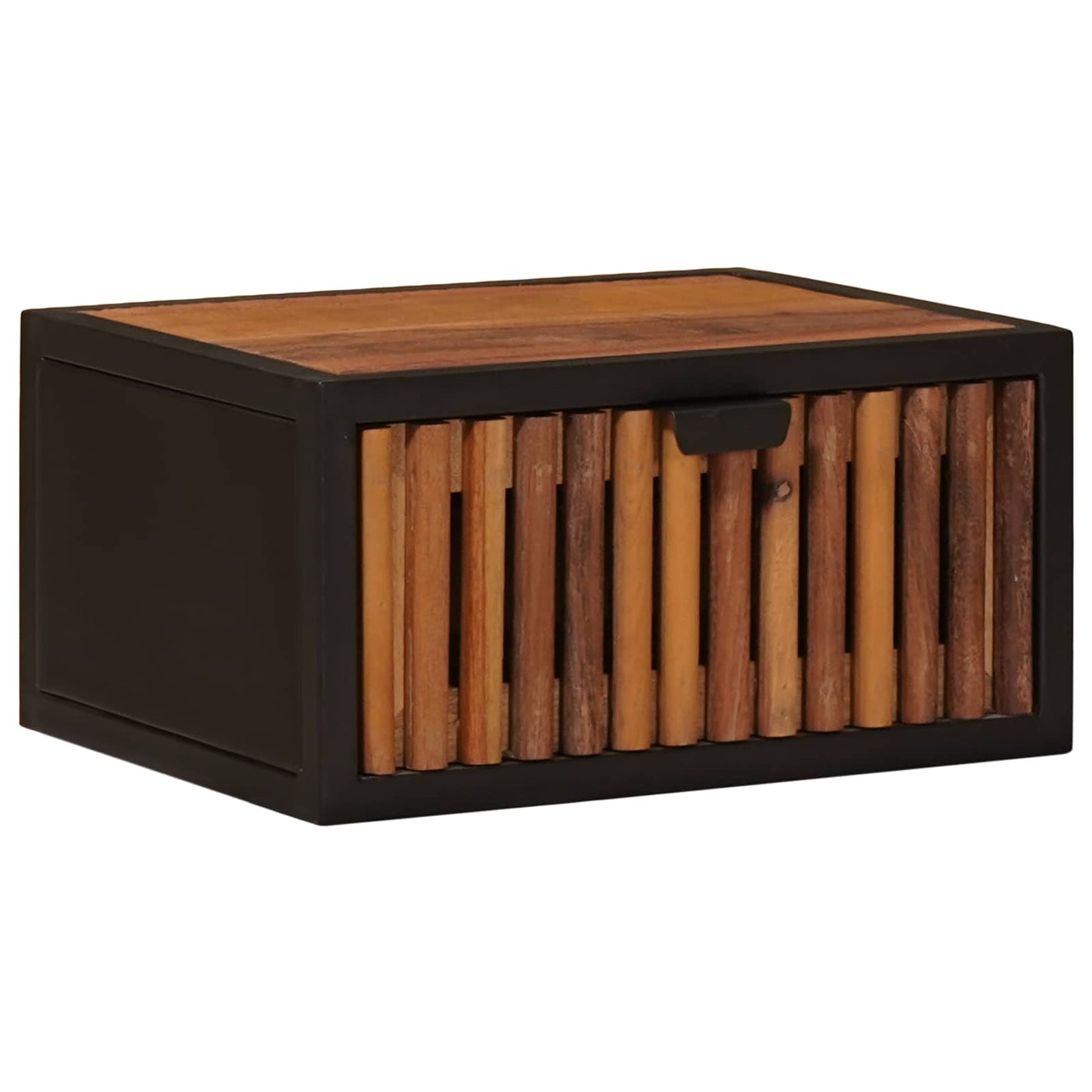 Handgefertigter Nachttisch Natur 40 x 30 x 20 cm