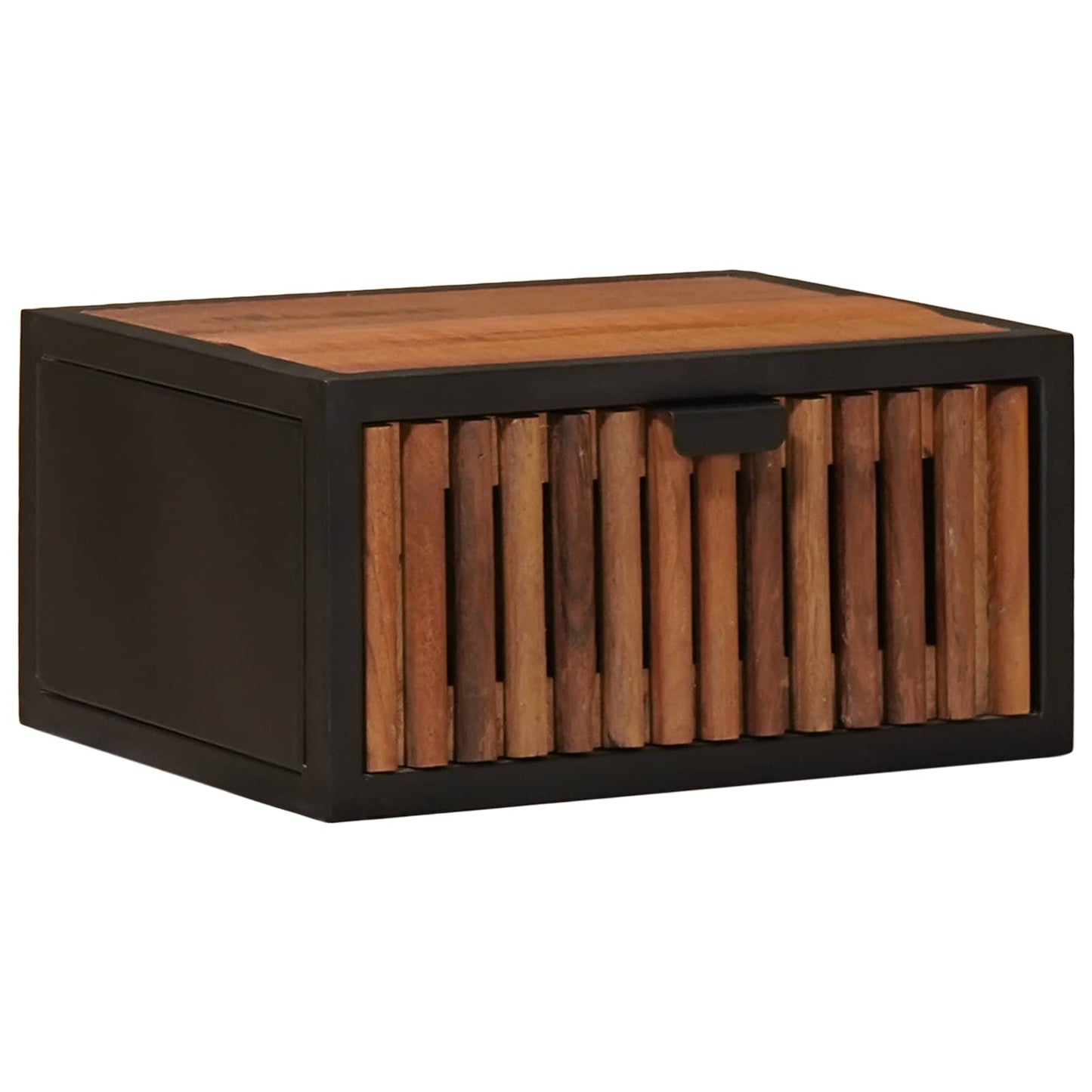 Handgefertigter Nachttisch Natur 40 x 30 x 20 cm