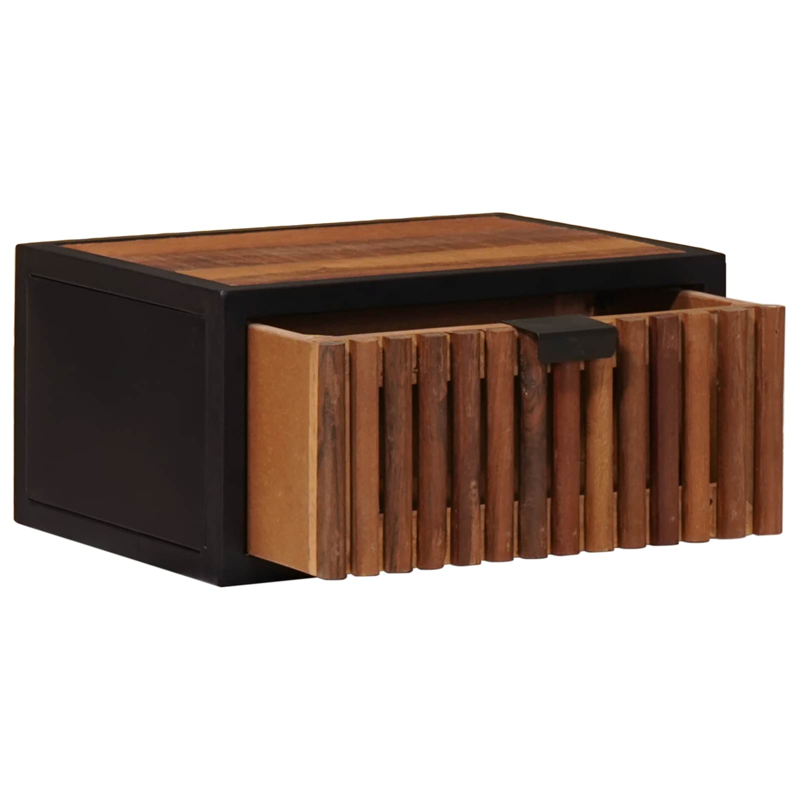 Handgefertigter Nachttisch Natur 40 x 30 x 20 cm