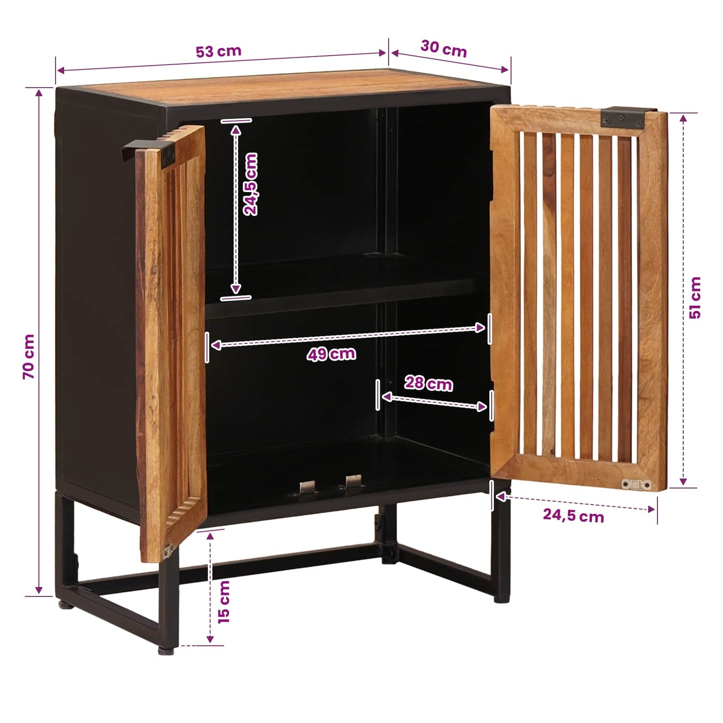 Sideboard 53 x 30 x 70 cm