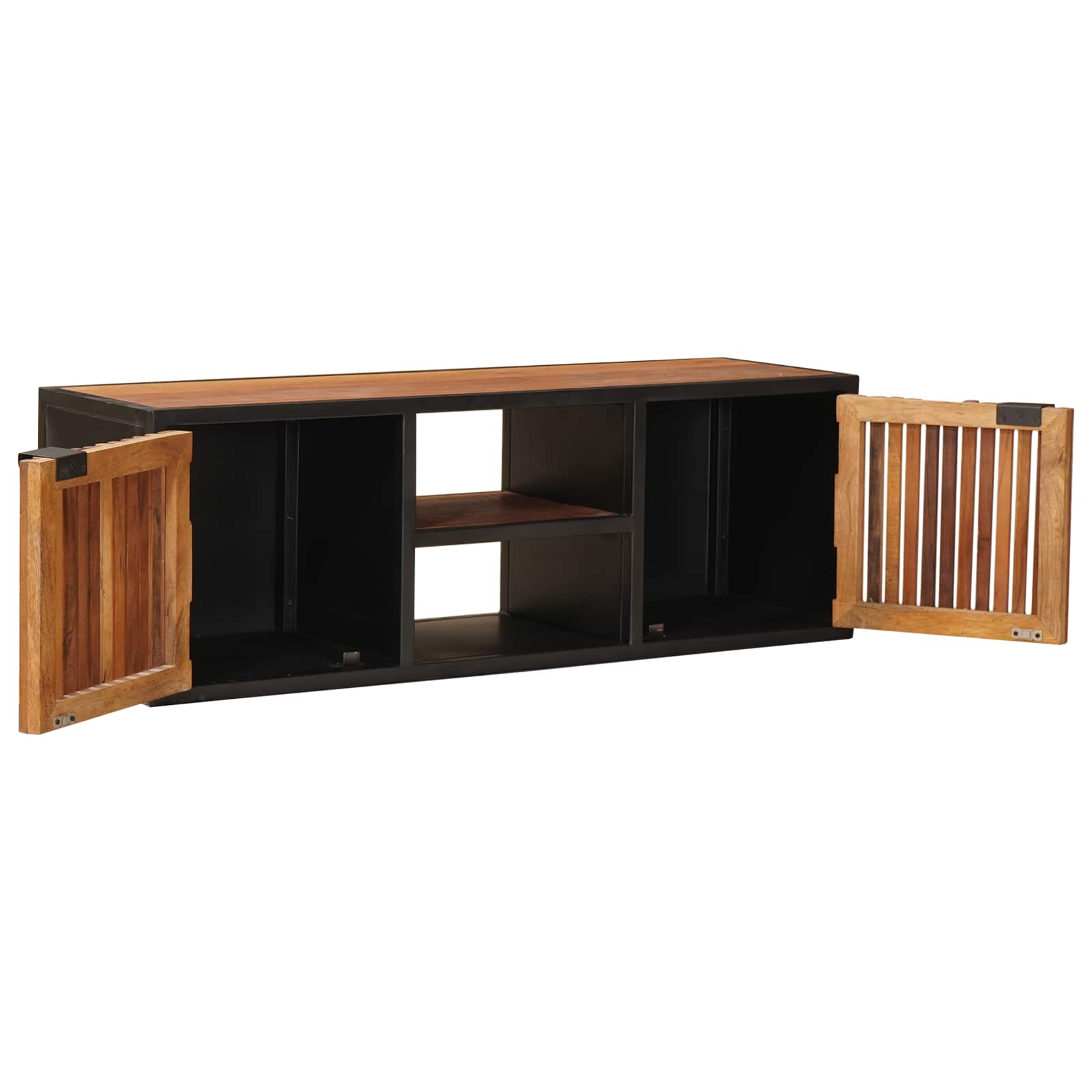 Handgemachter TV-Schrank 105 x 30 x 35 cm Massivholz Mango