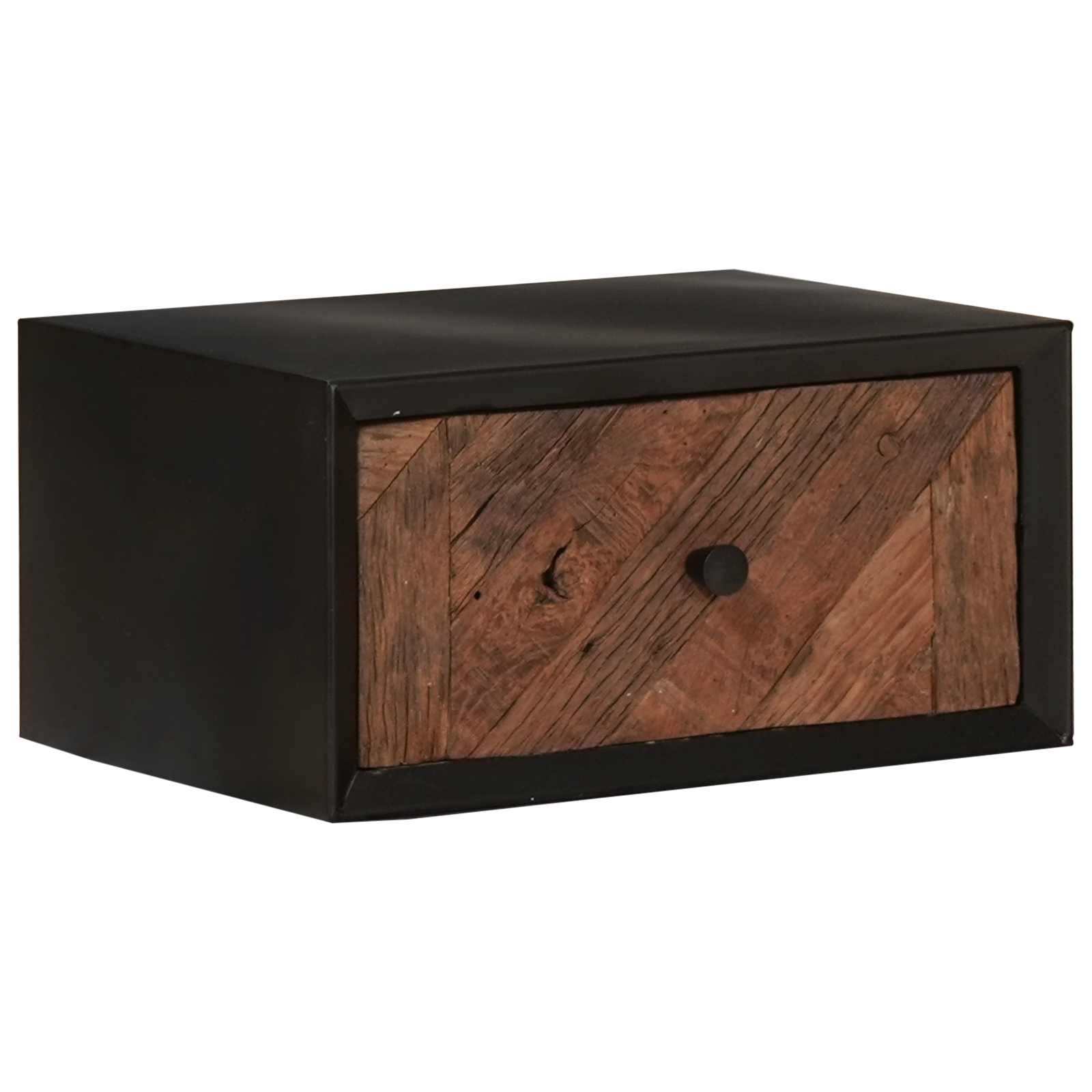 Handgefertigter Nachttisch Natur 40 x 30 x 20 cm