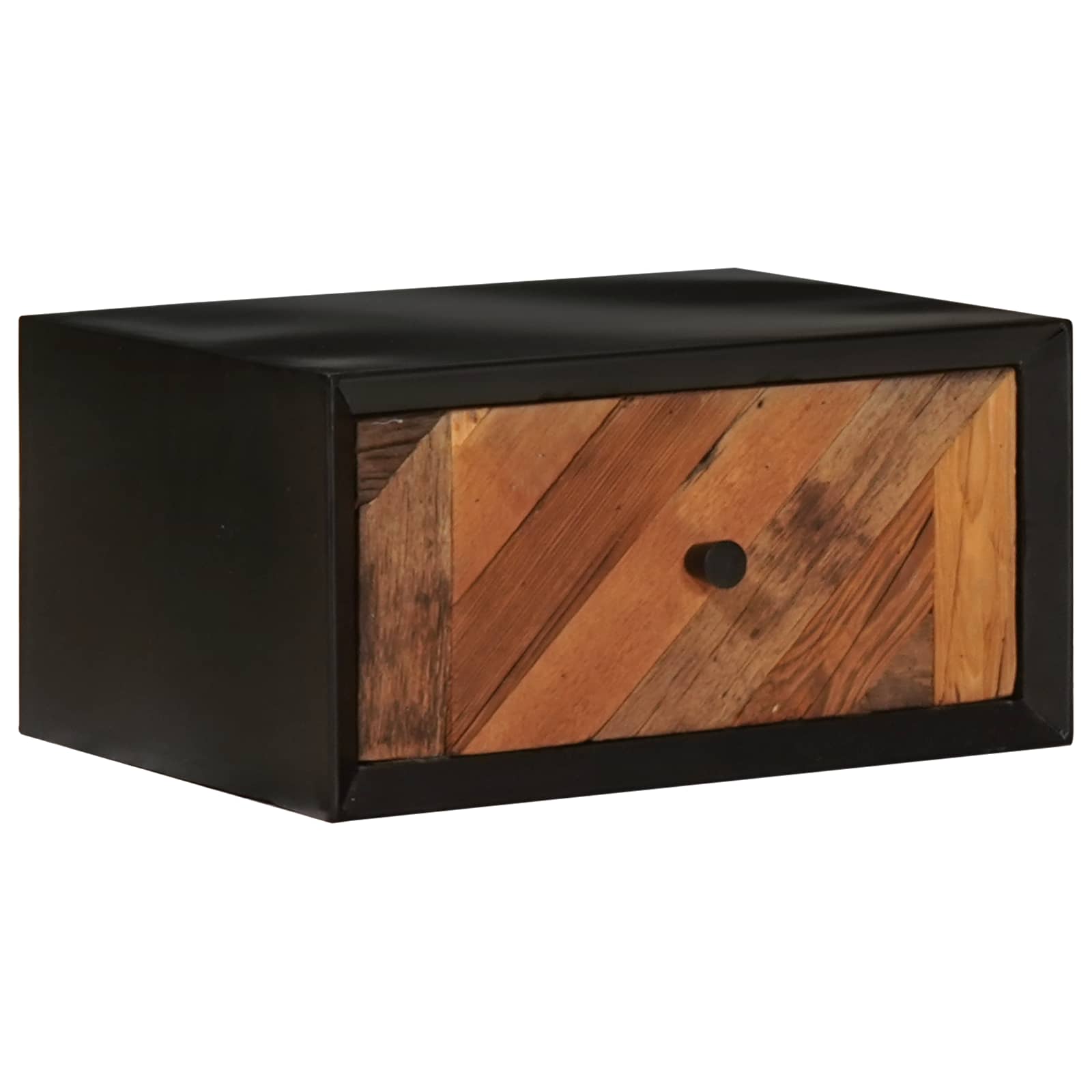 Handgefertigter Nachttisch Natur 40 x 30 x 20 cm