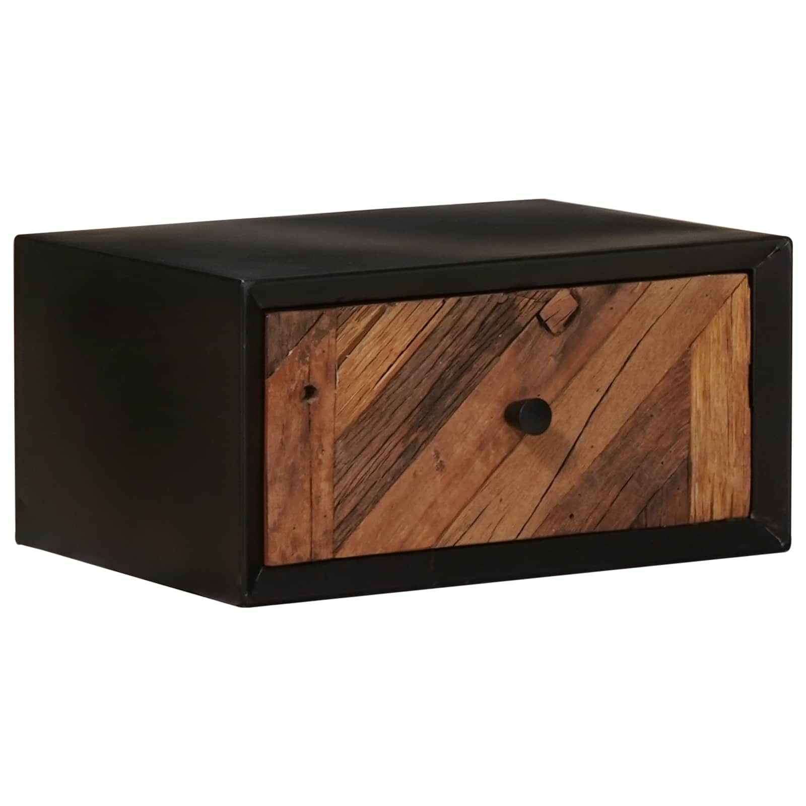 Handgefertigter Nachttisch Natur 40 x 30 x 20 cm
