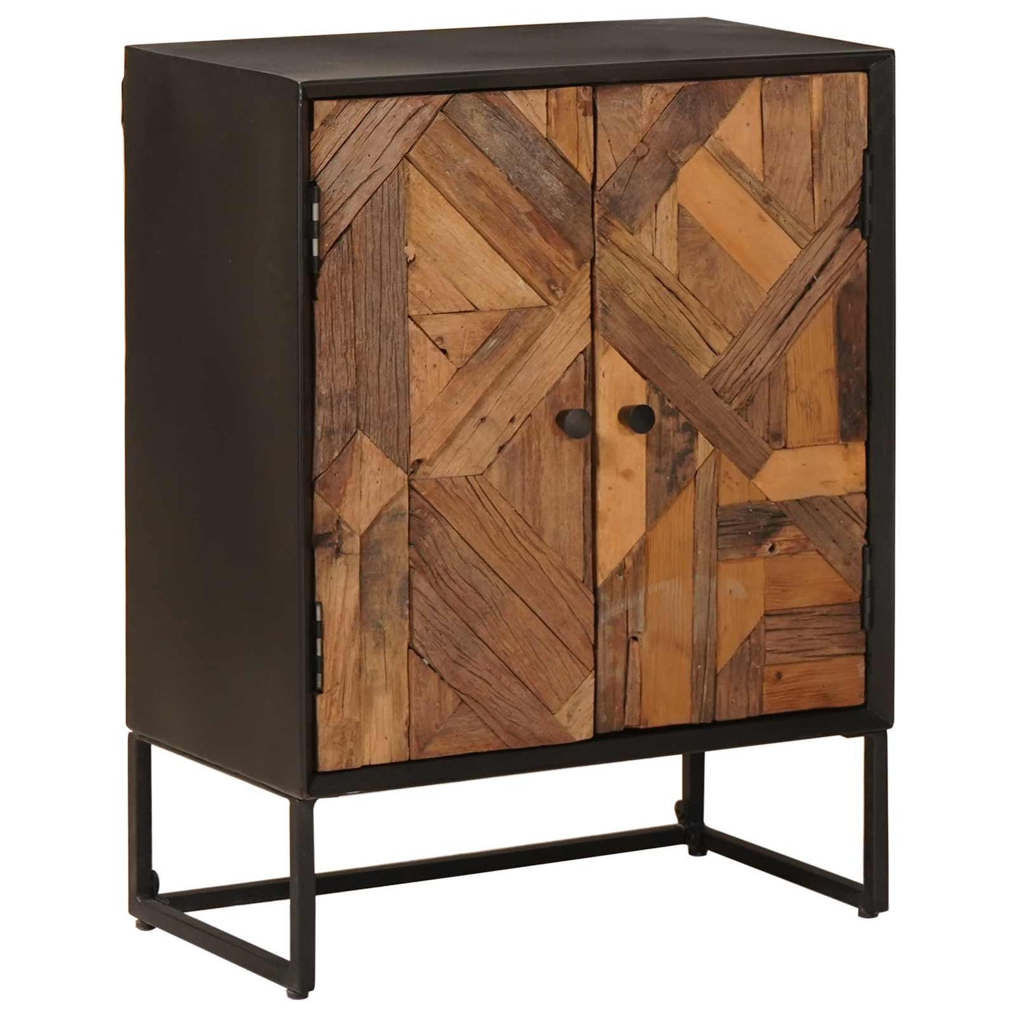 Sideboard 53 x 30 x 70 cm Massiv Holz und engineered Wood