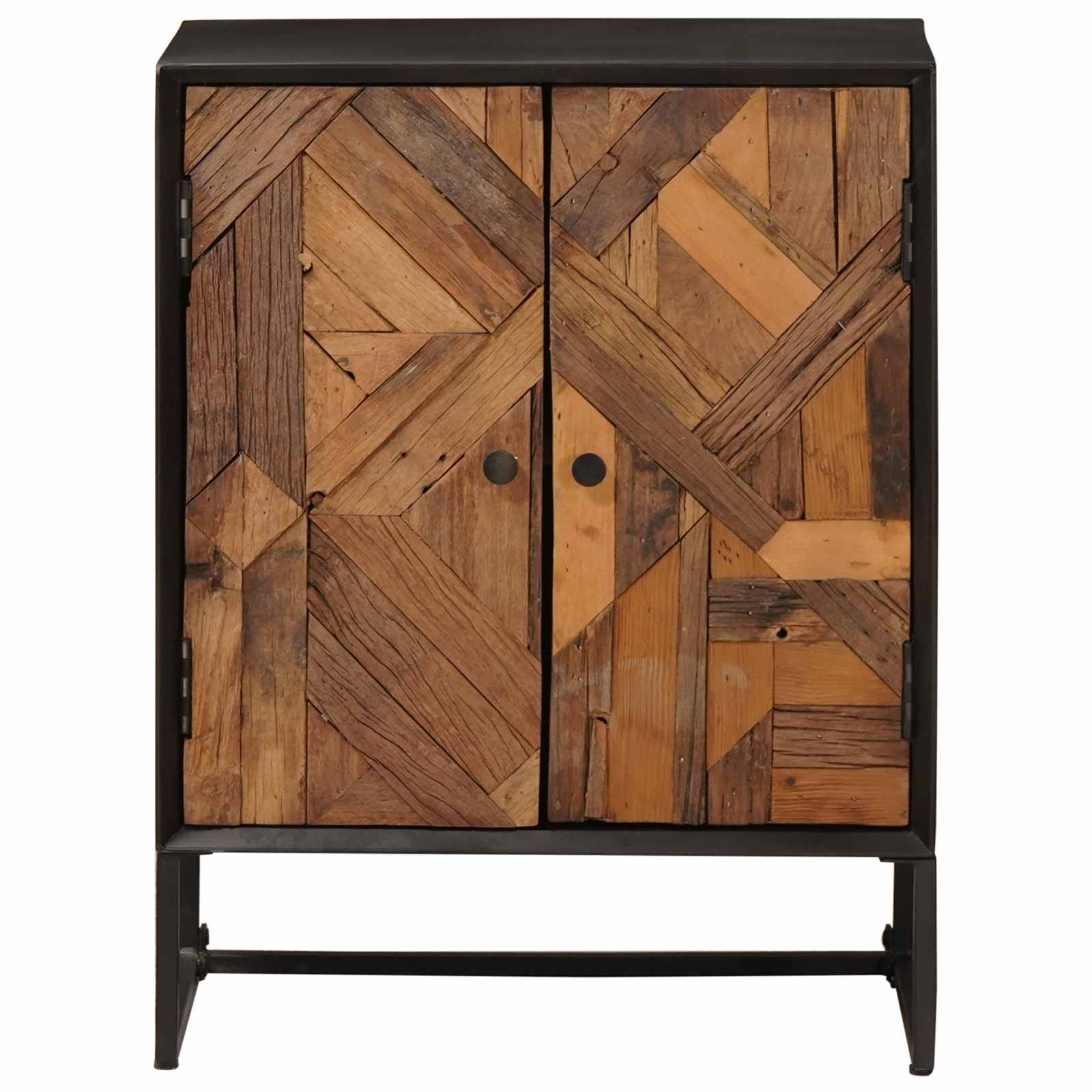 Sideboard 53 x 30 x 70 cm Massiv Holz und engineered Wood