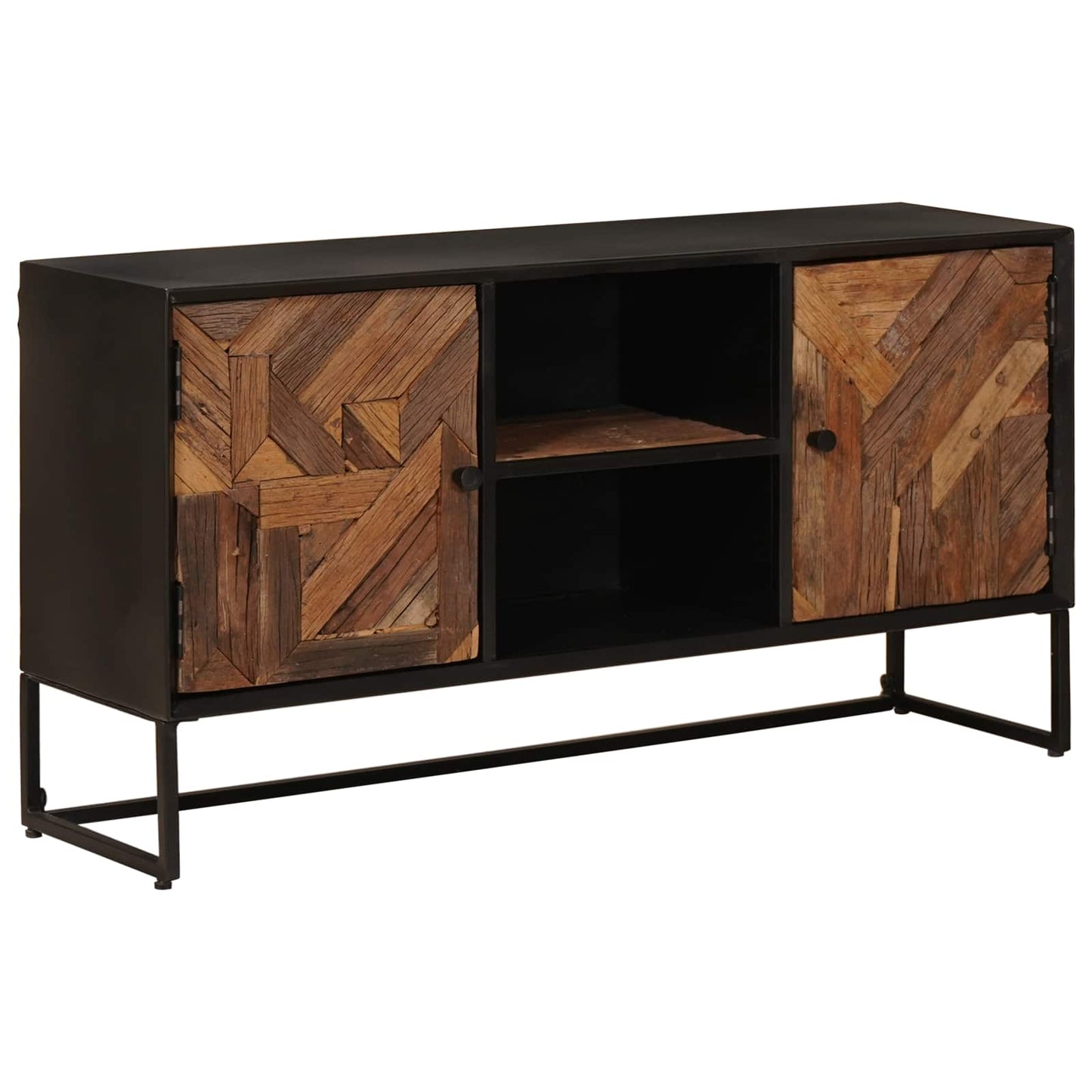 Sideboard 105 x 30 x 55 cm Massiv Holz und engineered Wood