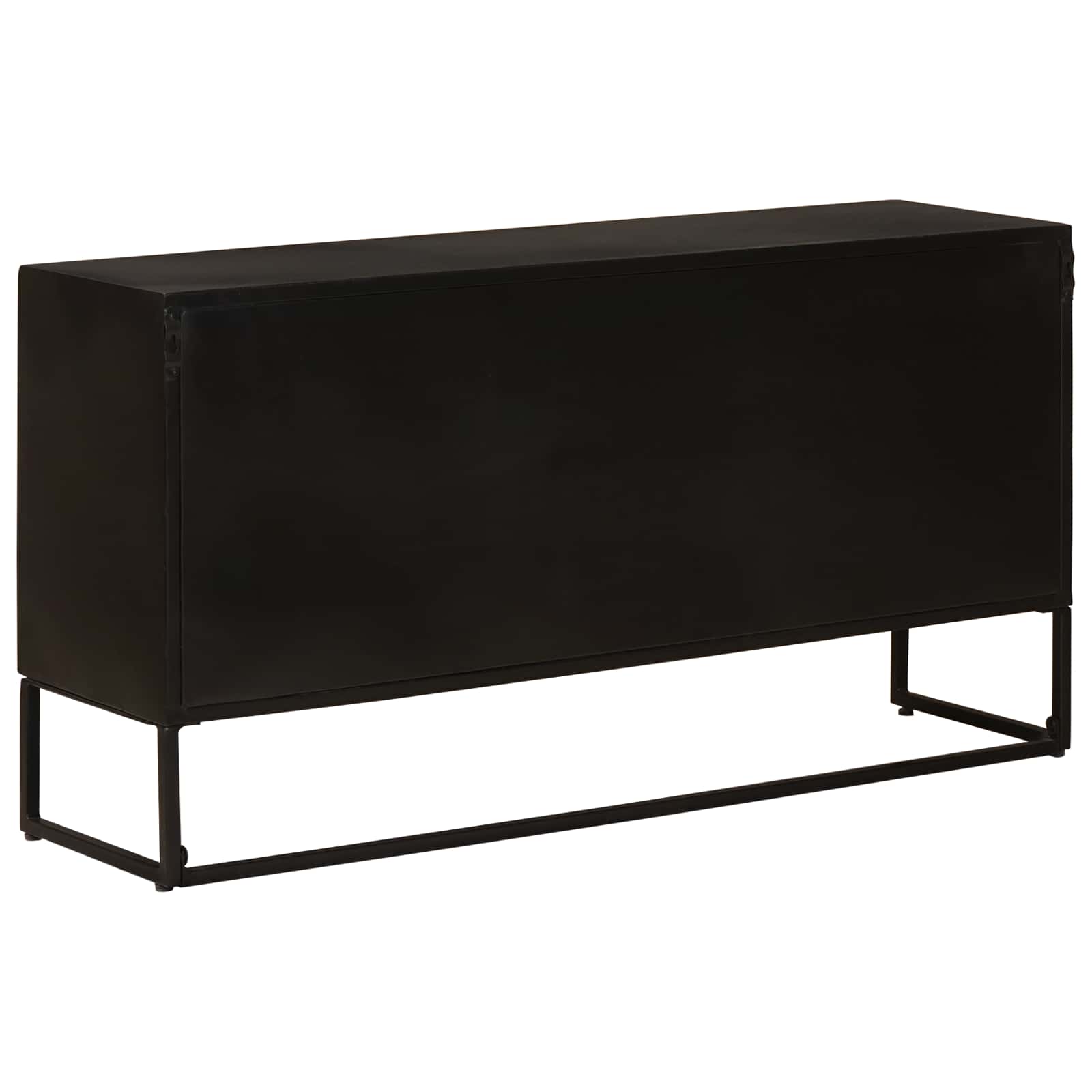 Sideboard 105 x 30 x 55 cm Massiv Holz und engineered Wood