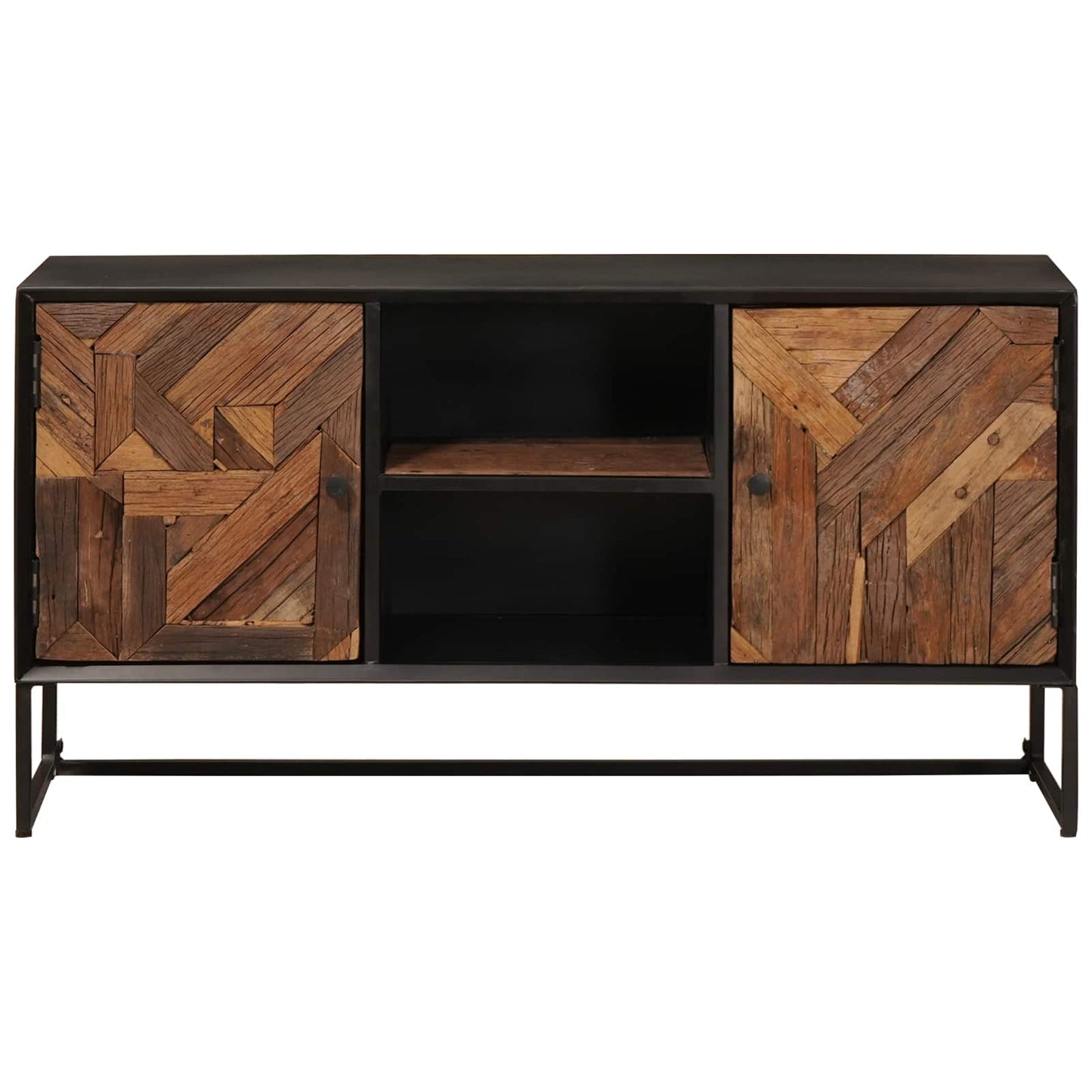 Sideboard 105 x 30 x 55 cm Massiv Holz und engineered Wood