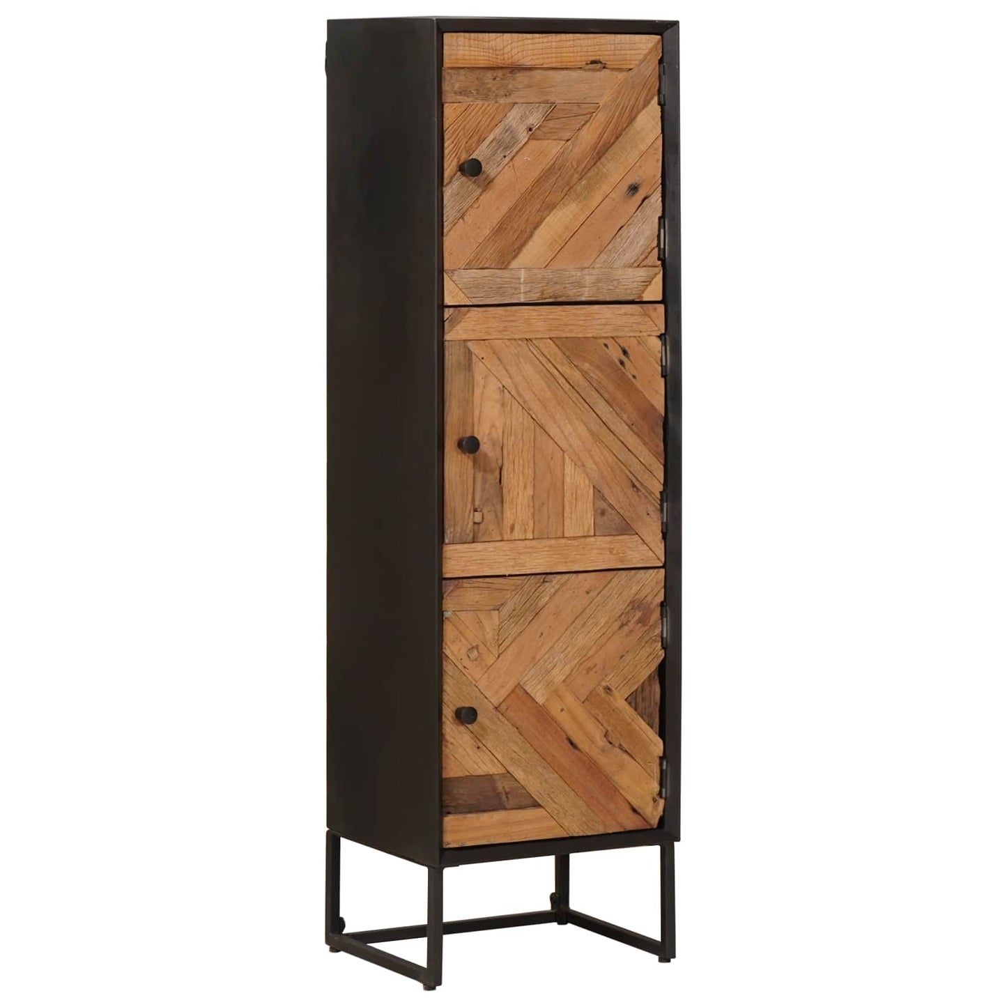 Highboard 35 x 30 x 120 cm Massiv Holz und engineered Wood