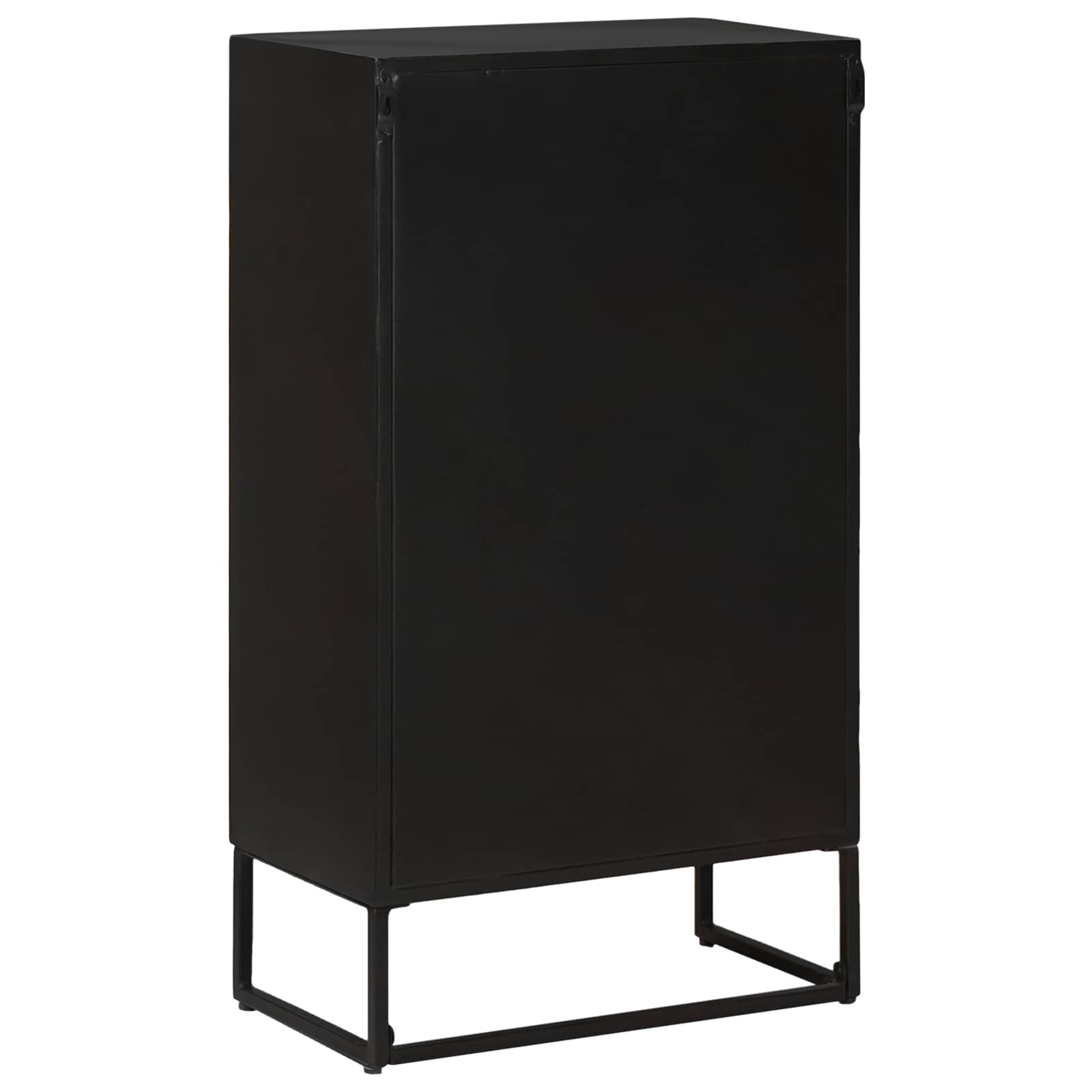 Highboard 53 x 30 x 95 cm Massiv Holz und engineered Wood