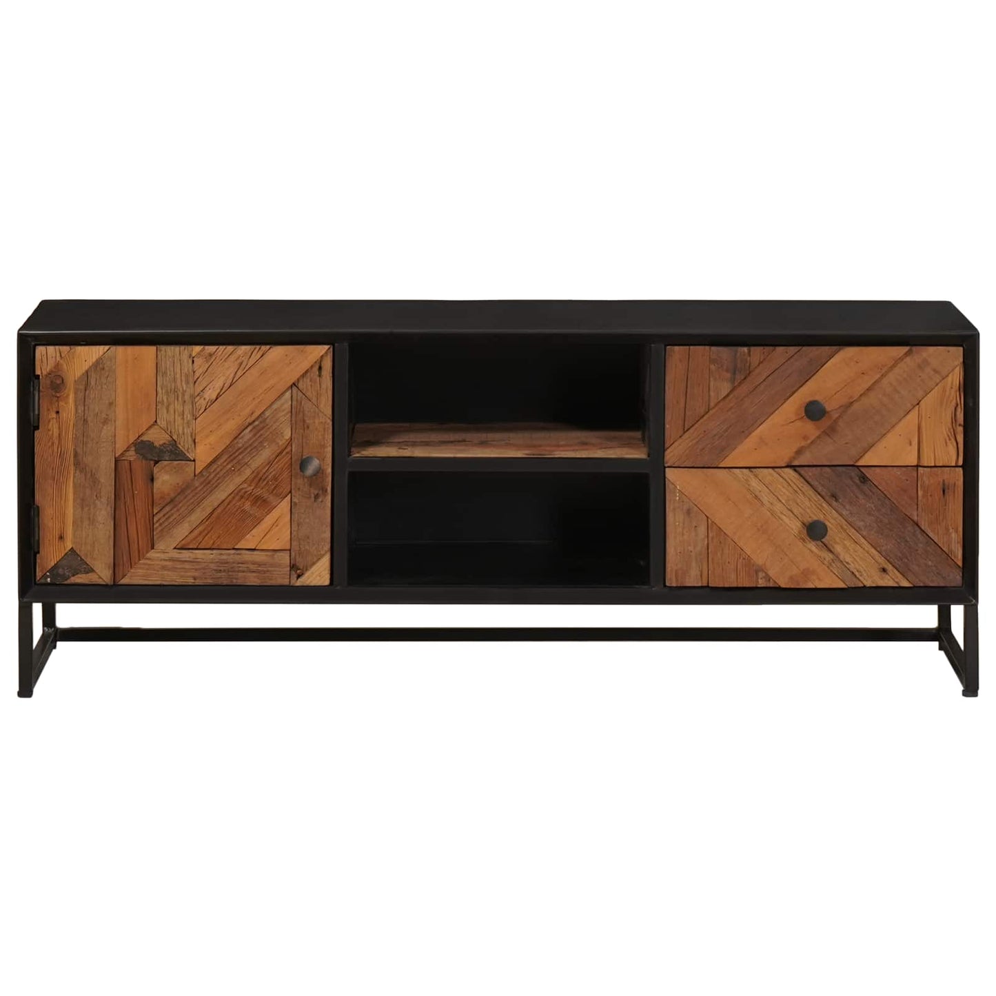 TV-Schränk 105 x 30 x 40 cm Massiv Holz und engineered Wood