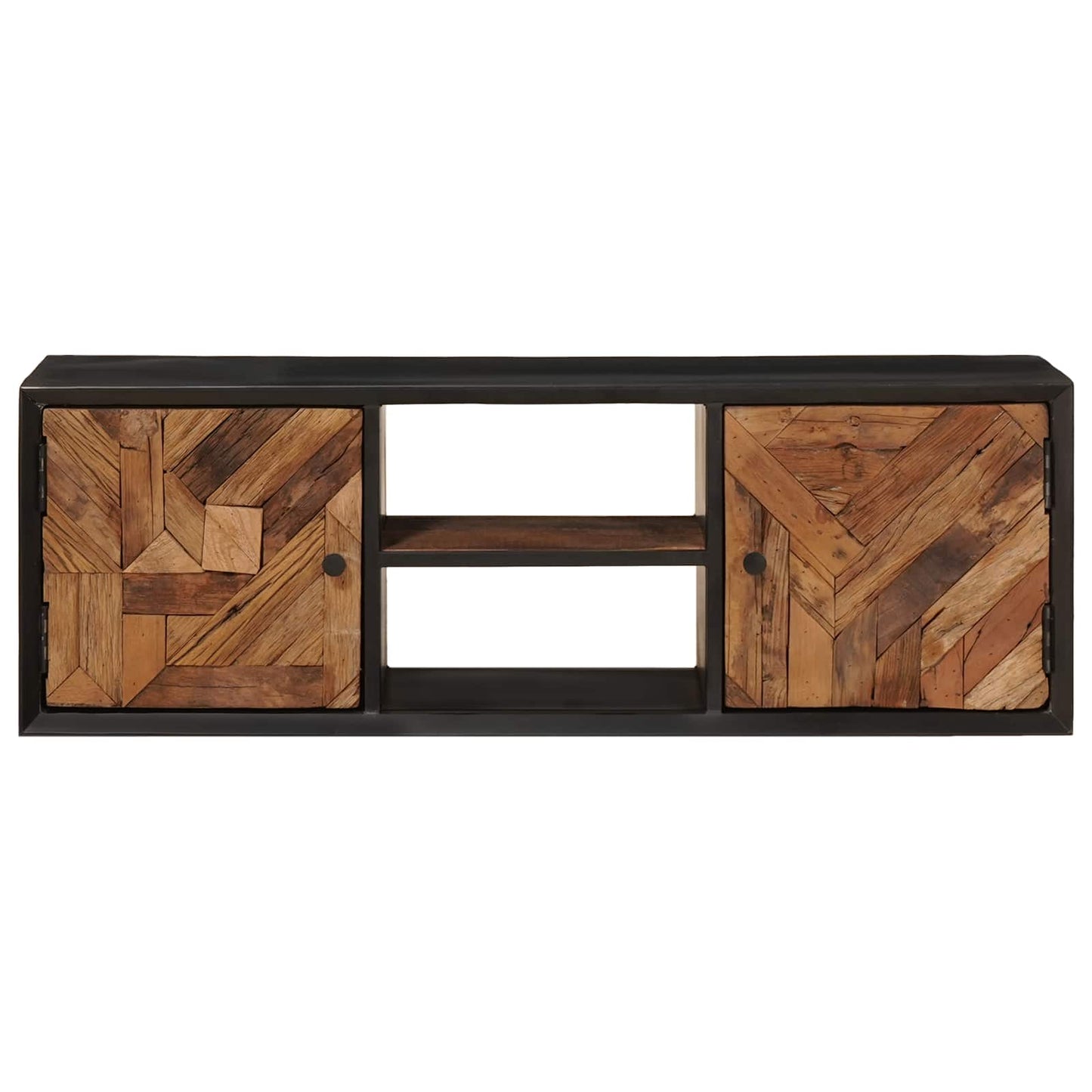 TV-Schränk 105 x 30 x 35 cm Massiv Holz und engineered Wood