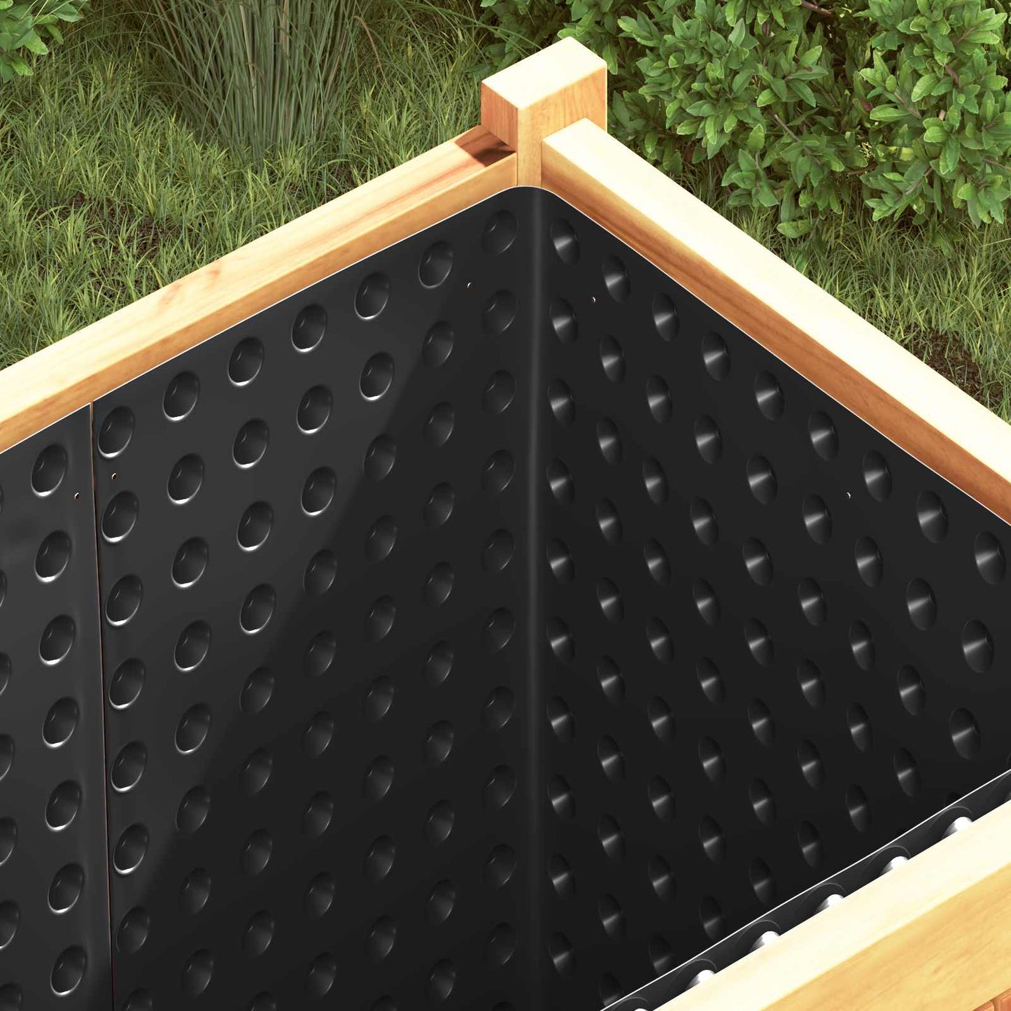 Dimpled Drainage Sheet Schwarz 0,5 x 20 m HDPE