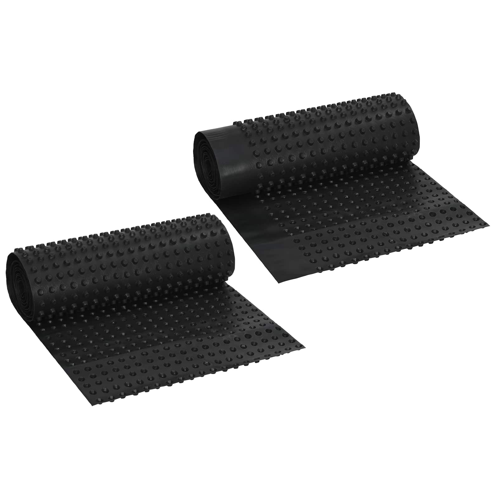 Dimpled Drainage Sheet 2 Stk. Schwarz 0,5 x 20 m HDPE