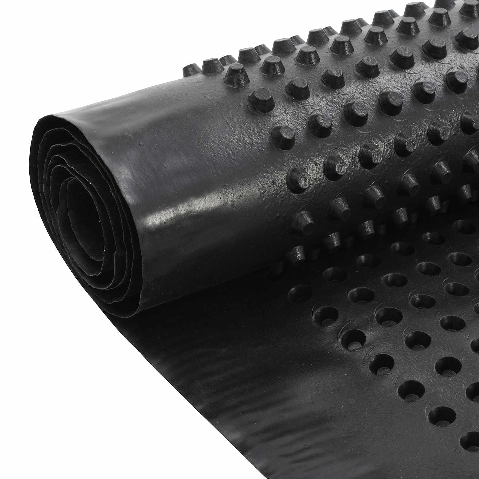 Dimpled Drainage Sheet Schwarz 1 x 20 m HDPE