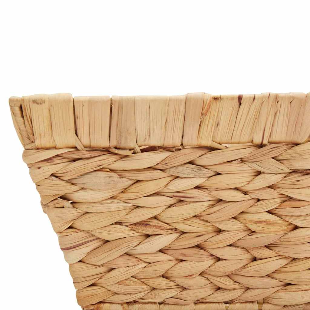 Aufbewahrungskörbe 2 Stk. Wasserhyazinthe 38 x 28 x 15 cm Natur