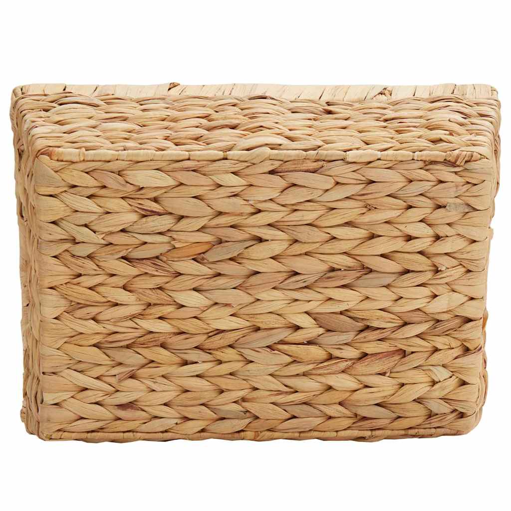 Aufbewahrungskörbe 2 stk. Wasserhyazinthe 38 x 28 x 15 cm Natur