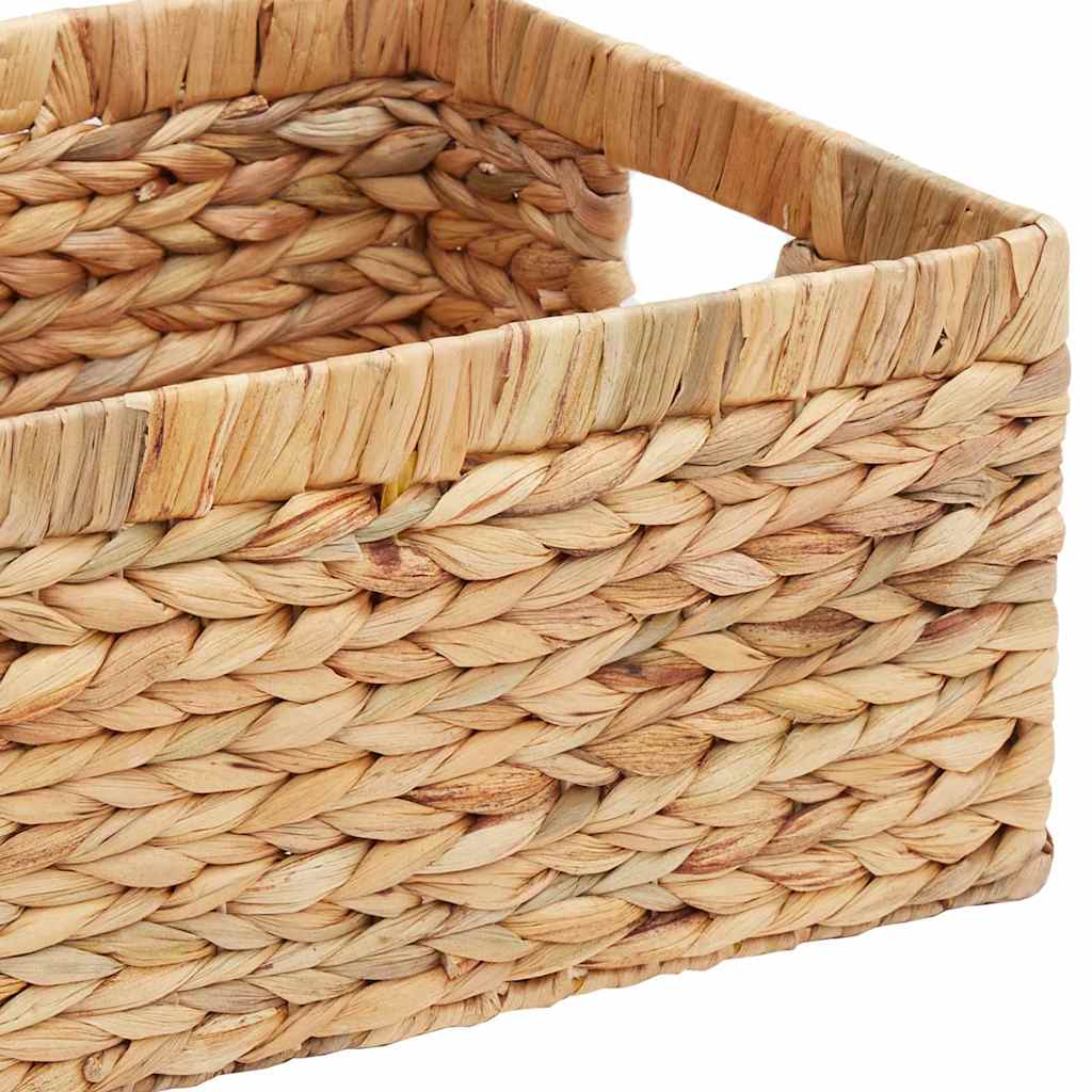 Aufbewahrungskörbe 3 Stk. Wasserhyazinthe 40 x 30 x 18 cm Natur
