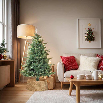 Weihnachtsbaumkragen Rund Natur Durchmesser 75 x 25 cm
