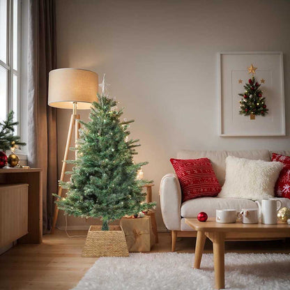 Weihnachtsbaumkragen Quadratisch Natur 50 x 50 x 25 cm