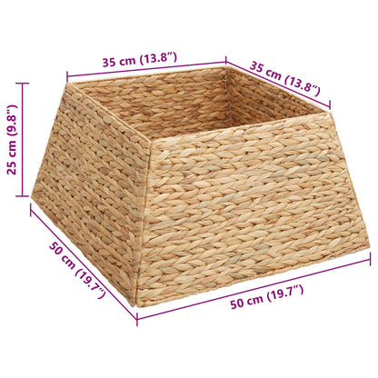 Weihnachtsbaumkragen Quadratisch Natur 50 x 50 x 25 cm