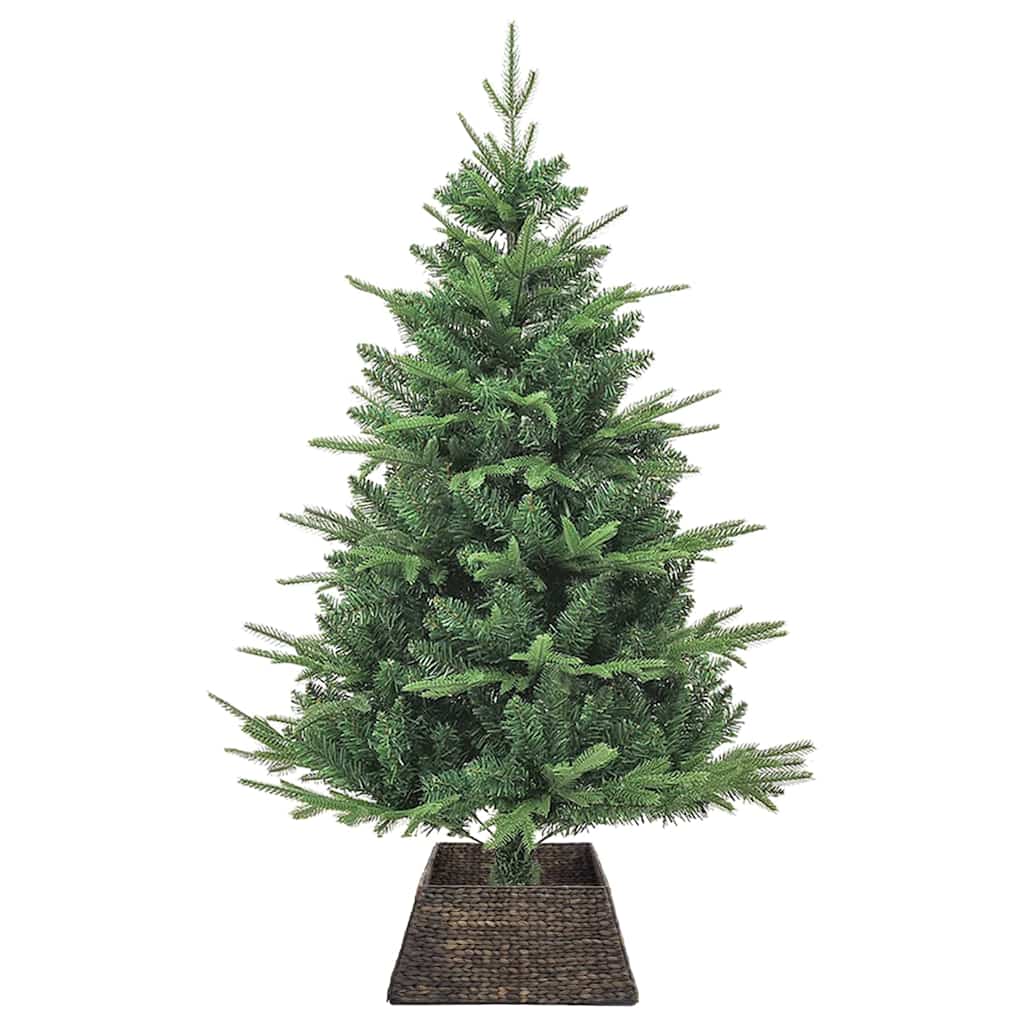 Weihnachtsbaumkragen Quadratisch Schwarz 50 x 50 x 25 cm