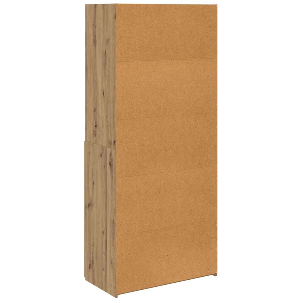 Highboard Artisan-Eiche 80 x 42,5 x 185 cm Holzwerkstoff