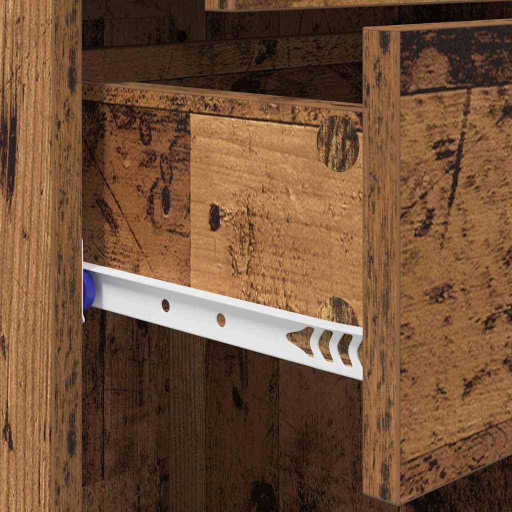 Highboard Altholz 45 x 42,5 x 185 cm Holzwerkstoff