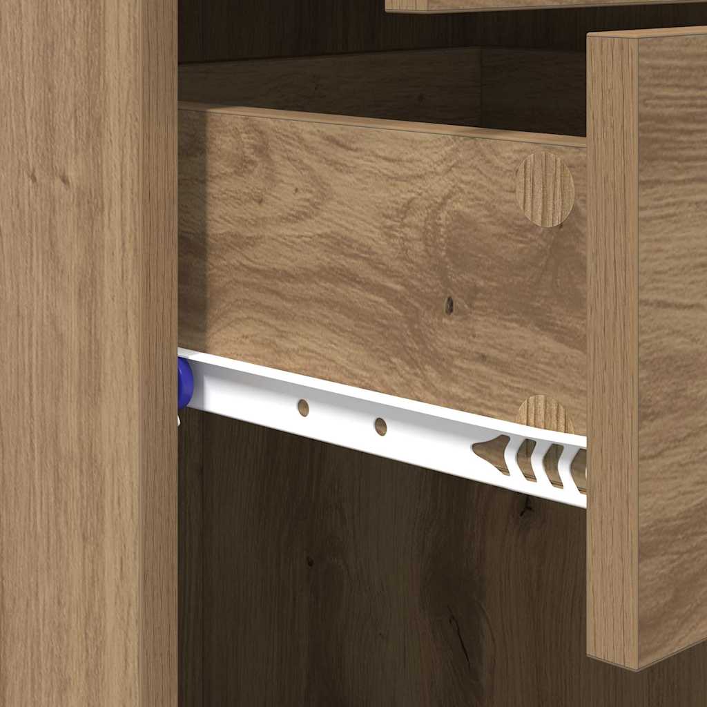 Highboard Artisan-Eiche 45 x 42,5 x 185 cm Holzwerkstoff