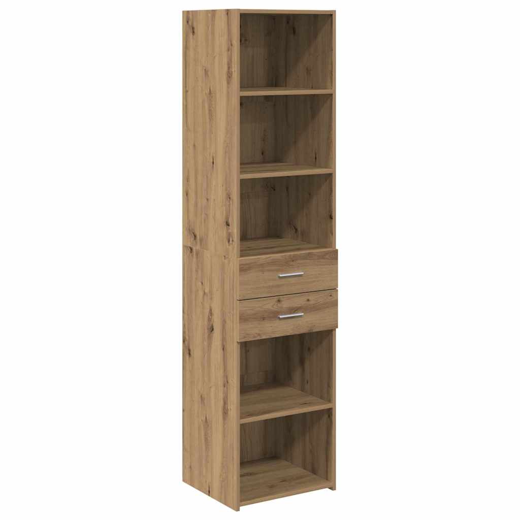 Highboard Artisan-Eiche 45 x 42,5 x 185 cm Holzwerkstoff