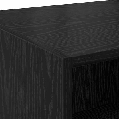 Highboard Schwarz Eichen-Optik 45 x 42,5 x 185 cm Holzwerkstoff