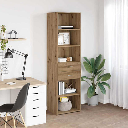 Highboard Artisan-Eiche 50 x 42,5 x 185 cm Holzwerkstoff