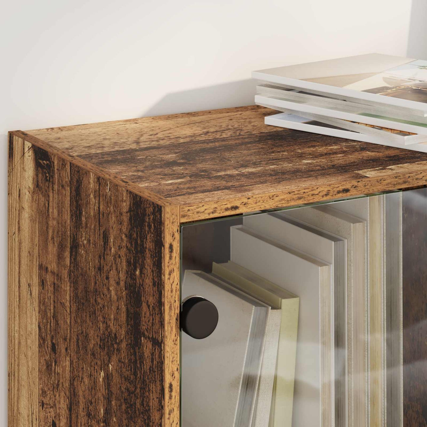 Highboard 2 stk. Altholz 68 x 37 x 142 cm Holzwerkstoff