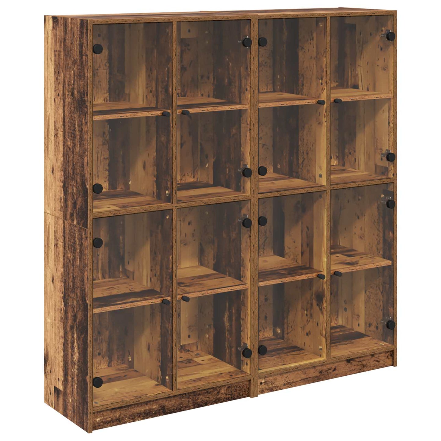 Highboard 2 stk. Altholz 68 x 37 x 142 cm Holzwerkstoff