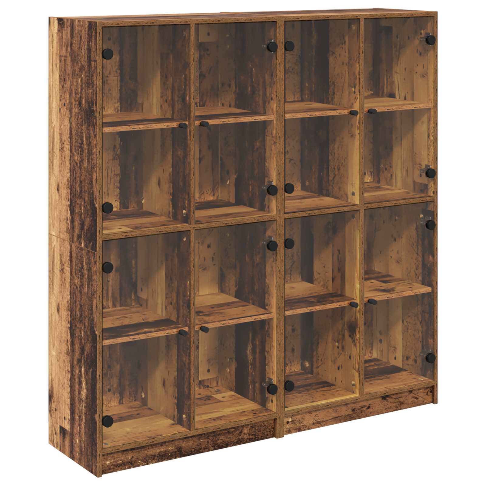 Highboard 2 stk. Altholz 68 x 37 x 142 cm Holzwerkstoff