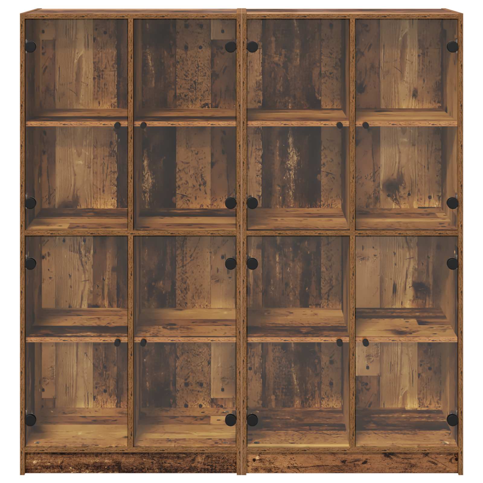 Highboard 2 stk. Altholz 68 x 37 x 142 cm Holzwerkstoff