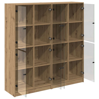 Highboard 2 stk. Artisan-Eiche 68 x 37 x 142 cm Holzwerkstoff