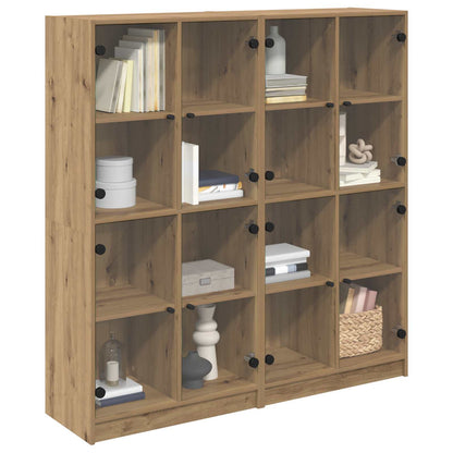Highboard 2 stk. Artisan-Eiche 68 x 37 x 142 cm Holzwerkstoff
