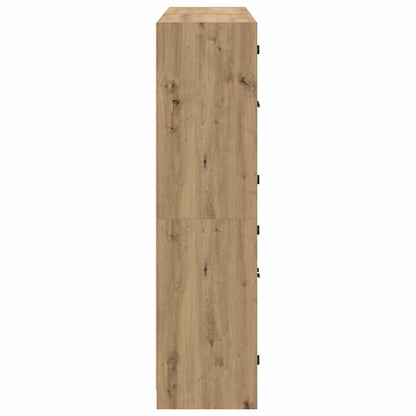 Highboard 2 stk. Artisan-Eiche 68 x 37 x 142 cm Holzwerkstoff