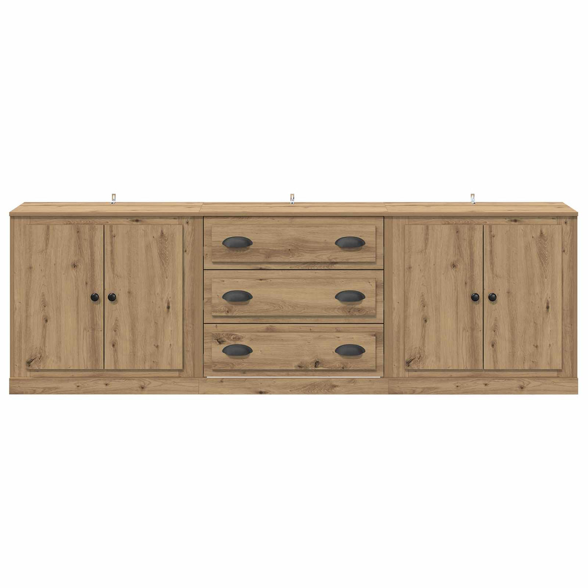 Sideboards 3 stk. Artisan-Eiche 210 x 35,5 x 67,5 cm