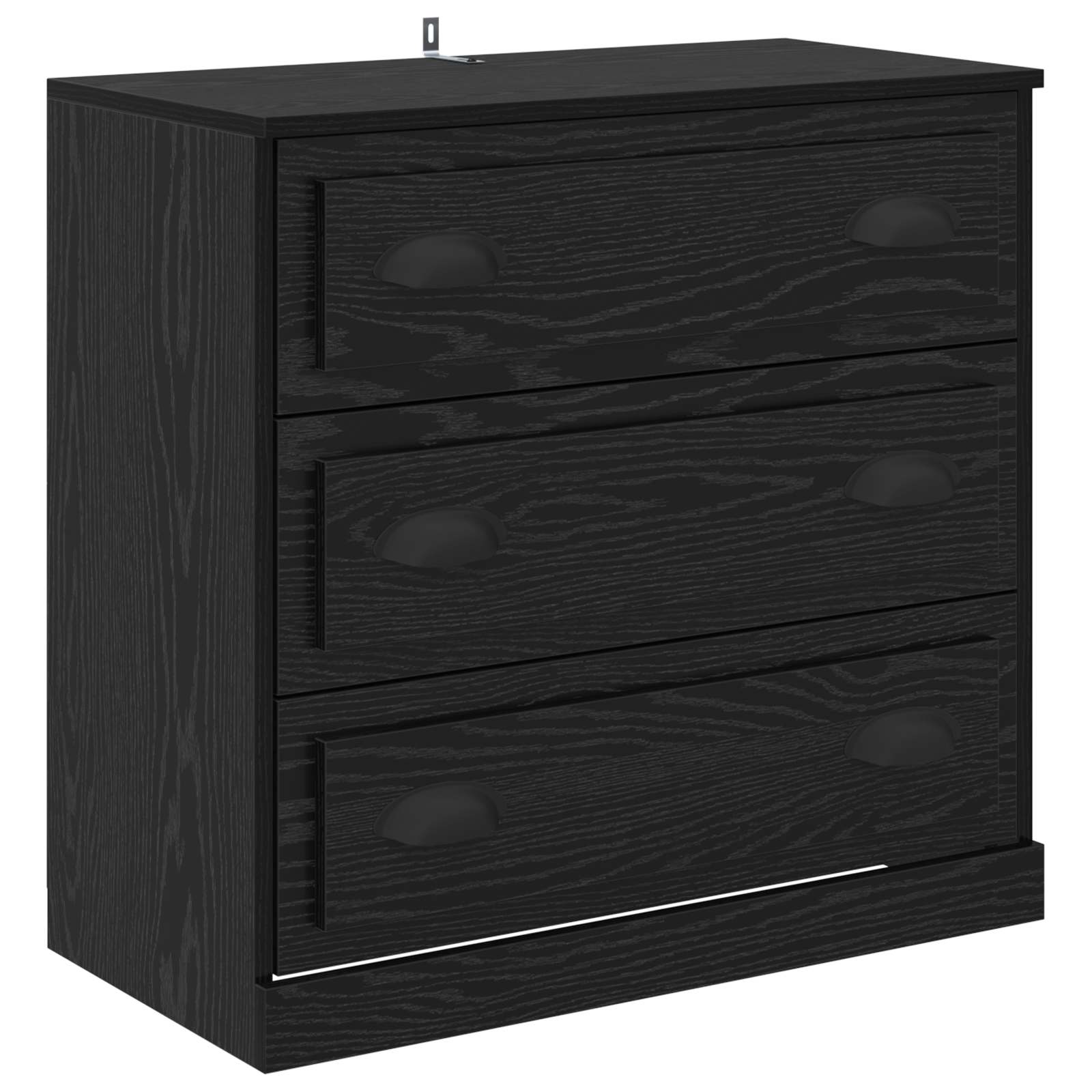 Sideboards 3 stk. Schwarze Eiche 210 x 35,5 x 67,5 cm