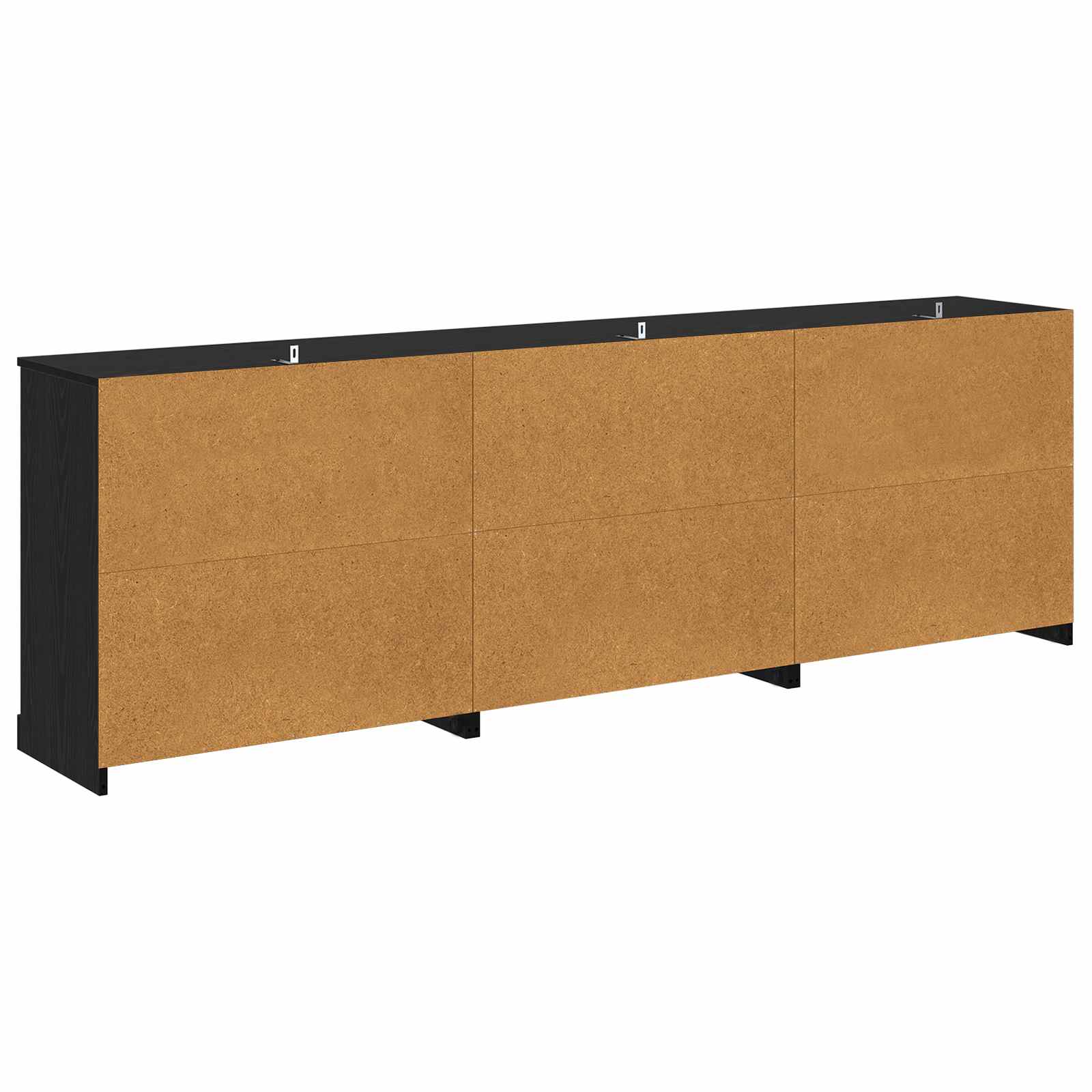 Sideboards 3 stk. Schwarze Eiche 210 x 35,5 x 67,5 cm
