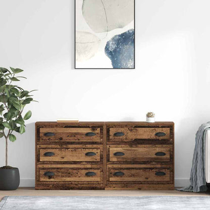 Sideboards 2 stk. Altholz 70 x 35,5 x 67,5 cm Holzwerkstoff