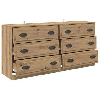 Sideboards 2 stk. Artisan-Eiche 70 x 35,5 x 67,5 cm