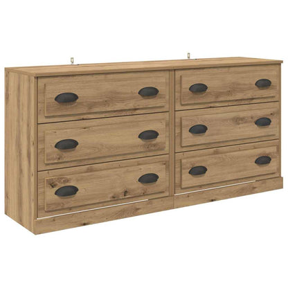 Sideboards 2 stk. Artisan-Eiche 70 x 35,5 x 67,5 cm