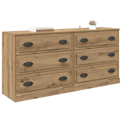 Sideboards 2 stk. Artisan-Eiche 70 x 35,5 x 67,5 cm