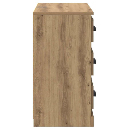 Sideboards 2 stk. Artisan-Eiche 70 x 35,5 x 67,5 cm